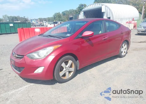 2012 Hyundai Elantra Gls (Ulsan Plant) from USA, damaged, VIN KMHDH4AE7CU306181